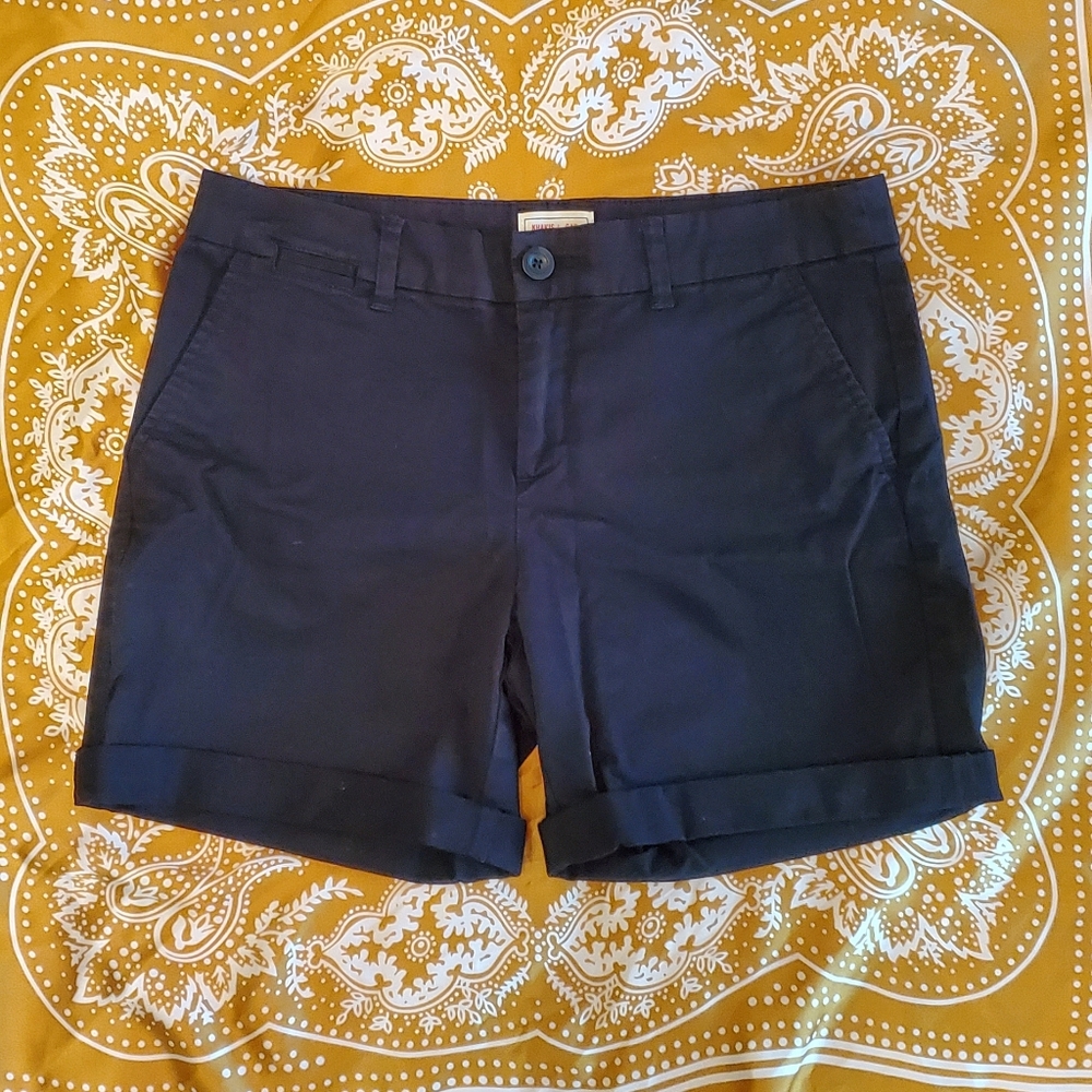 Black Roll-Up Khakis